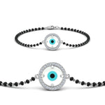 Load image into Gallery viewer, Round Evil Eye Mangalsutra Bracelet With Diamond