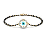 Load image into Gallery viewer, Round Evil Eye Mangalsutra Bracelet With Diamond
