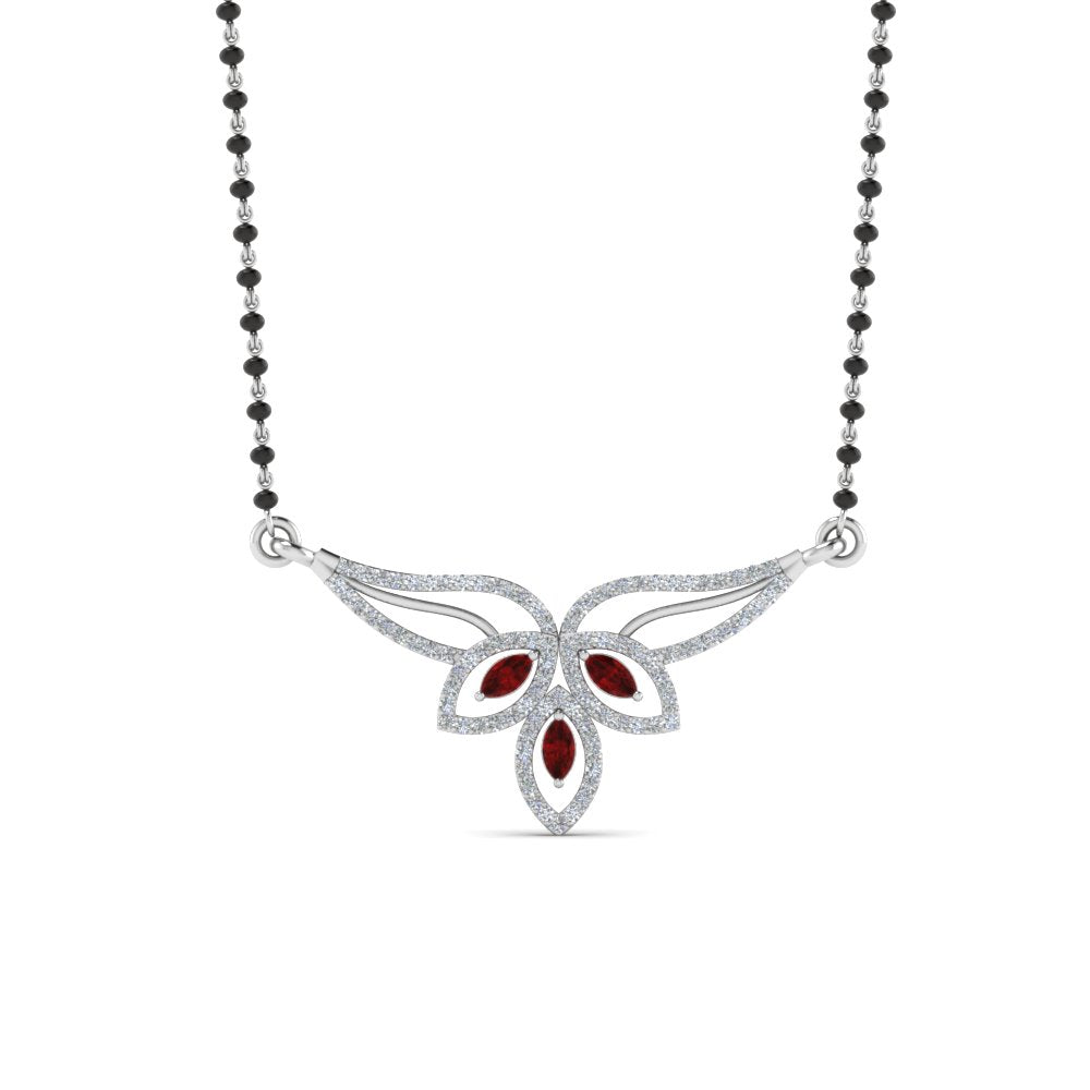 Ruby-Petal-Mangalsutra-Pendant