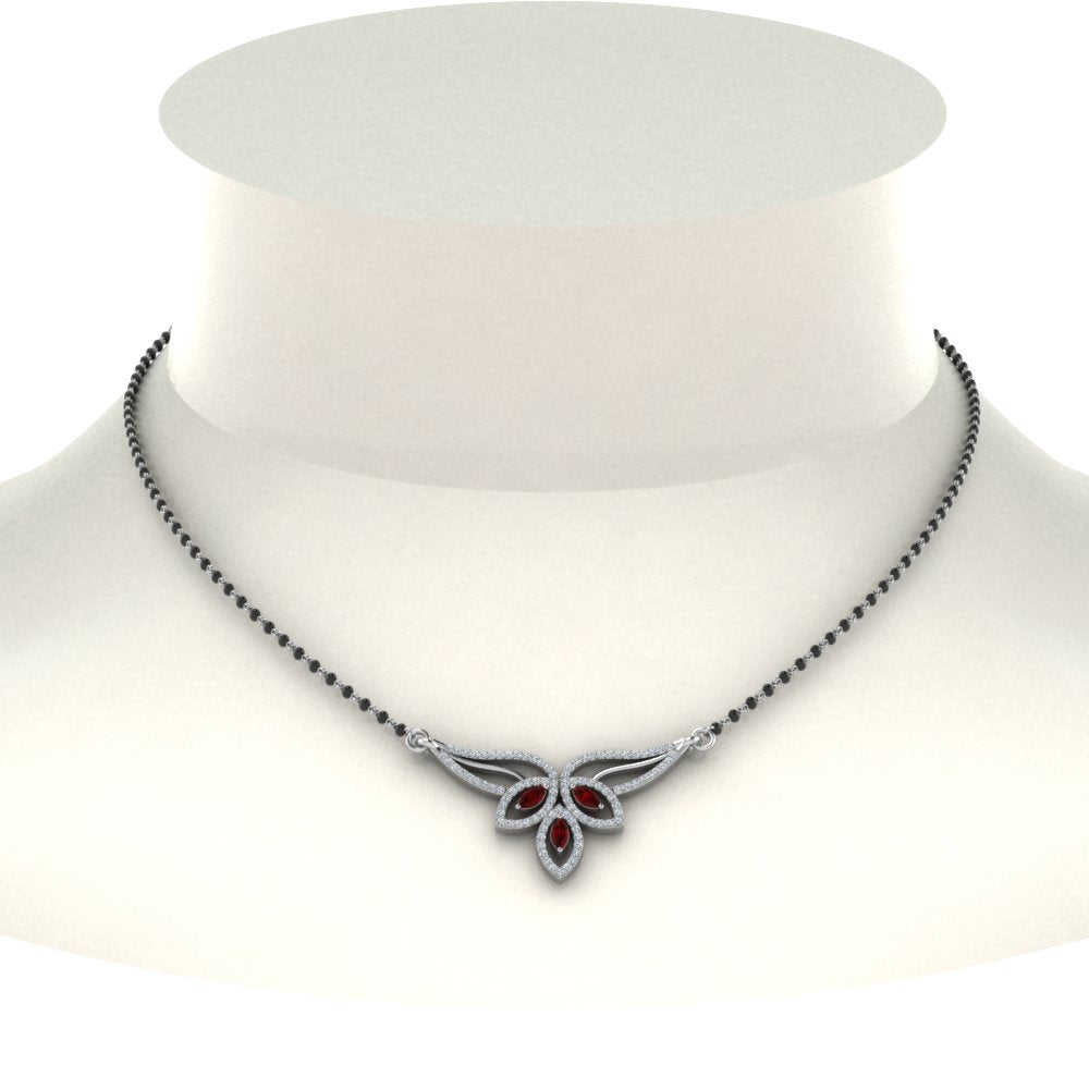 Ruby-Petal-Mangalsutra-Pendant