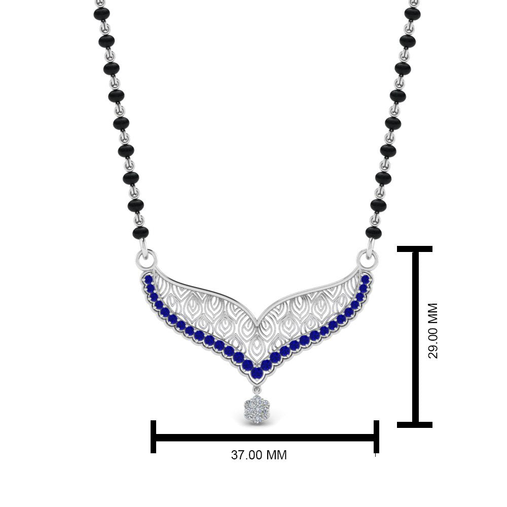 Sapphire-Filigree-Tanmaniya-Mangalsutra