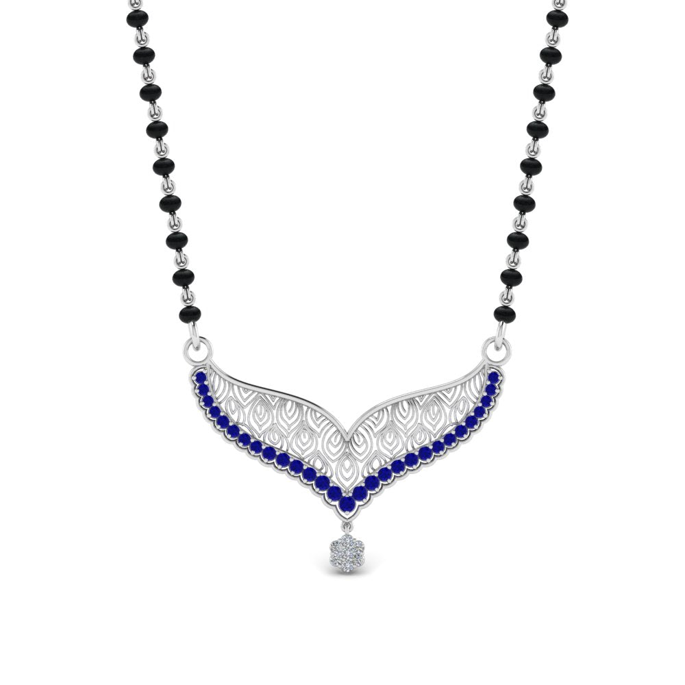 Sapphire-Filigree-Tanmaniya-Mangalsutra