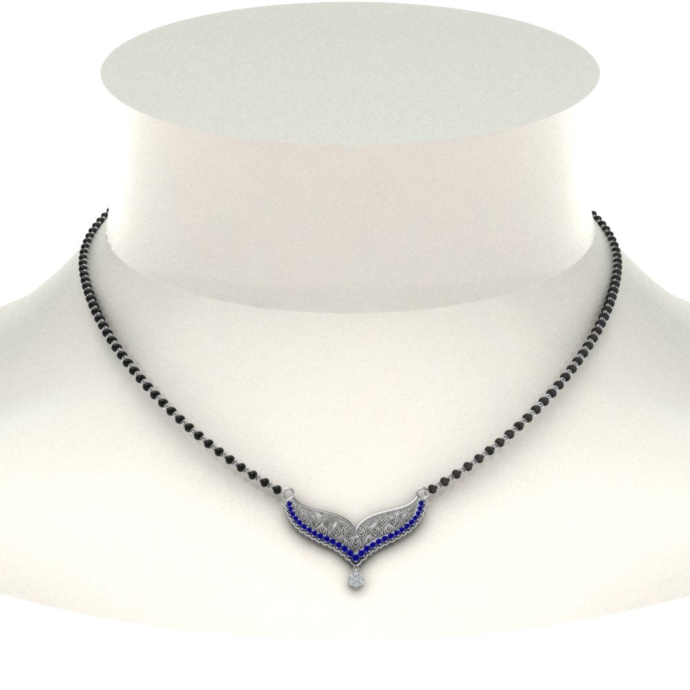 Sapphire-Filigree-Tanmaniya-Mangalsutra