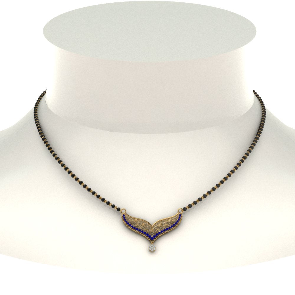Sapphire-Filigree-Tanmaniya-Mangalsutra