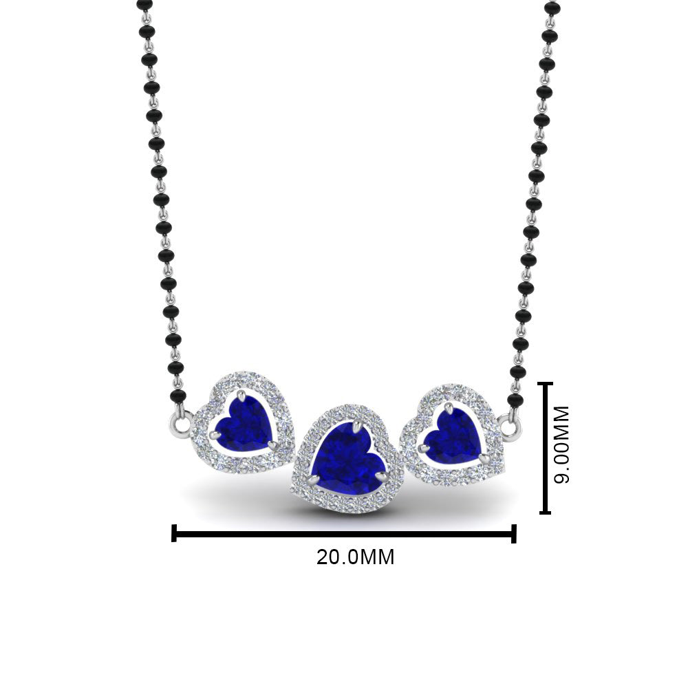 Sapphire-Heart-3-Stone-Mangalsutra-Necklace