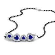 Sapphire-Heart-Halo-Diamond-Mangalsutra