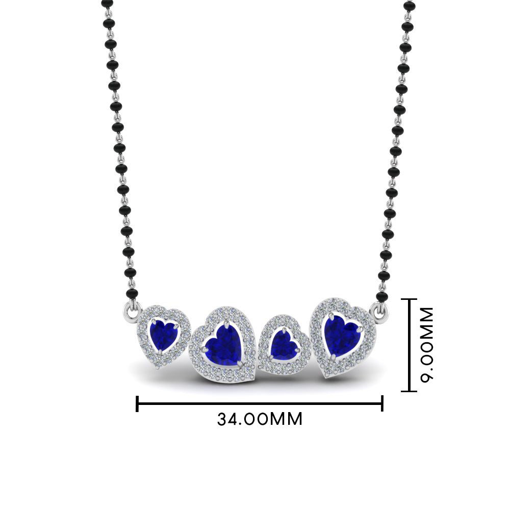Sapphire-Heart-Halo-Diamond-Mangalsutra