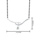 Load image into Gallery viewer, Short-Diamond-Mangalsutra
