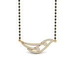 Load image into Gallery viewer, Simple-Diamond-Mangalsutra-With-Beads

