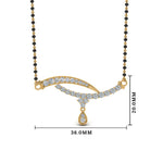 Load image into Gallery viewer, Small Diamond Pendant Mangalsutra

