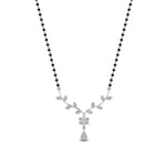 Load image into Gallery viewer, Small-Leaf-Diamond-Mangalsutra-Necklace