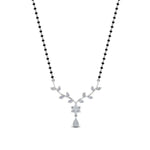 Load image into Gallery viewer, Small-Leaf-Diamond-Mangalsutra-Necklace
