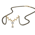 Load image into Gallery viewer, Small-Leaf-Diamond-Mangalsutra-Necklace
