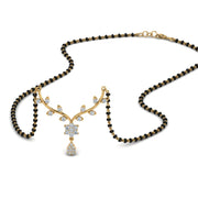 Small-Leaf-Diamond-Mangalsutra-Necklace