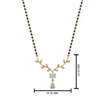 Load image into Gallery viewer, Small-Leaf-Diamond-Mangalsutra-Necklace
