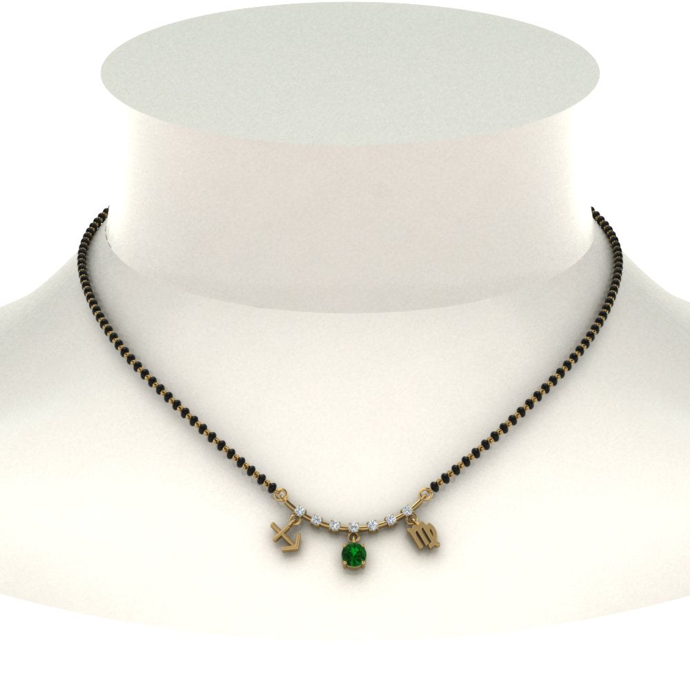 Sonam-Emerald-Mangalsutra-Design