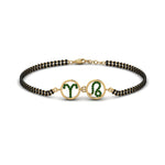 Load image into Gallery viewer, Sonam Mangalsutra Beads Emerald Bracelet