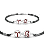 Load image into Gallery viewer, Sonam Mangalsutra Beads Ruby Bracelet
