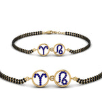 Load image into Gallery viewer, Sonam Mangalsutra Beads Blue Sapphire Bracelet