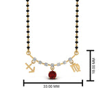 Load image into Gallery viewer, Sonam-Ruby-Mangalsutra-Design