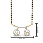 Load image into Gallery viewer, Sun-Signs-Drop-Diamond-Mangalsutra
