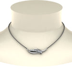 Load image into Gallery viewer, Swirl-Diamond-Necklace-Mangalsutra
