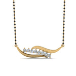 Load image into Gallery viewer, Swirl-Diamond-Necklace-Mangalsutra