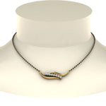 Load image into Gallery viewer, Swirl-Diamond-Necklace-Mangalsutra
