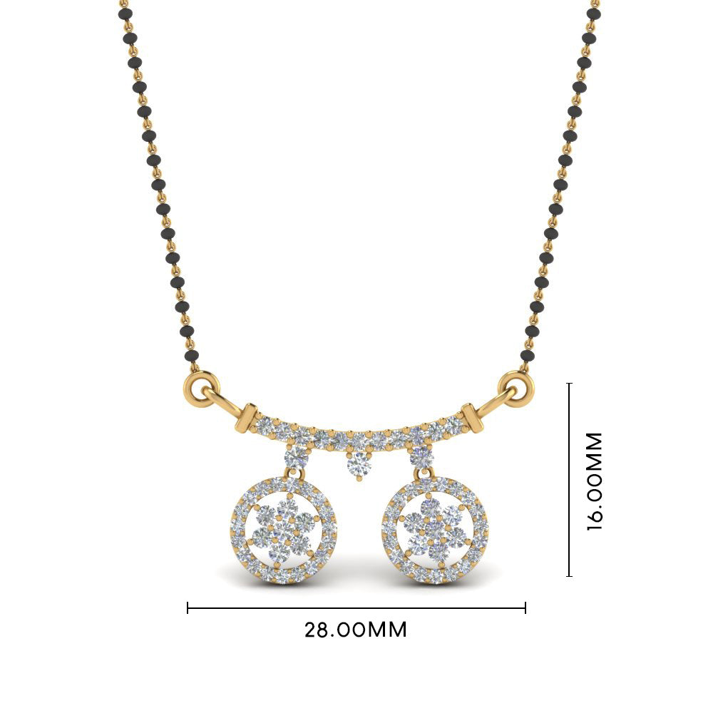 Telugu-Diamond-Mangalsutra-With-Beads