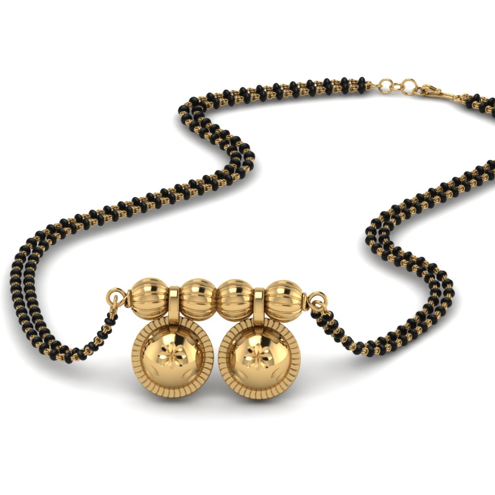 Gold Telugu Mangalsutra Design