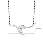 Load image into Gallery viewer, Twist-Petal-Diamond-Mangalsutra
