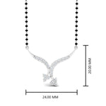 Load image into Gallery viewer, Twisted-Cross-Diamond-Mangalsutra
