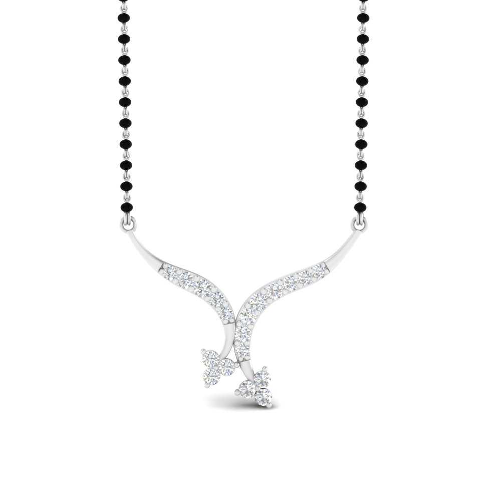 Twisted-Cross-Diamond-Mangalsutra