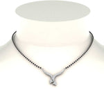 Load image into Gallery viewer, Twisted-Cross-Diamond-Mangalsutra
