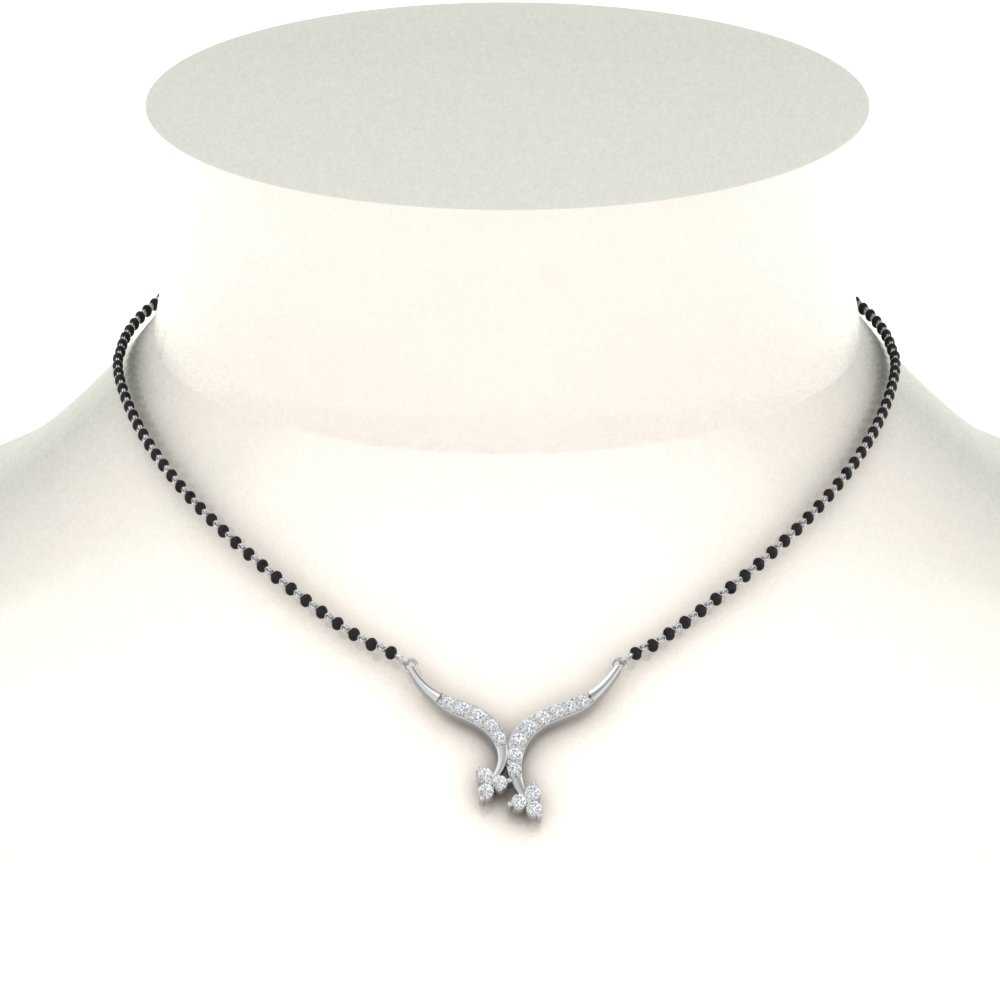 Twisted-Cross-Diamond-Mangalsutra