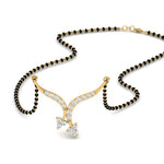 Load image into Gallery viewer, Twisted-Cross-Diamond-Mangalsutra