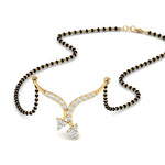 Load image into Gallery viewer, Twisted-Cross-Diamond-Mangalsutra
