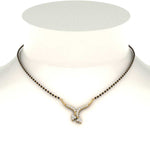 Load image into Gallery viewer, Twisted-Cross-Diamond-Mangalsutra
