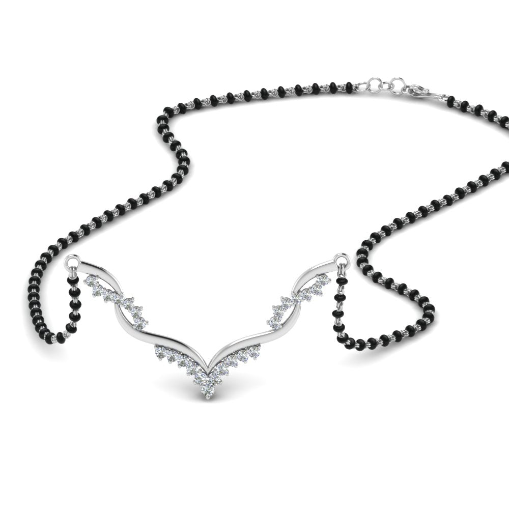 Twisted-Diamond-Necklace-Mangalsutra