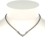 Load image into Gallery viewer, Twisted-Diamond-Necklace-Mangalsutra