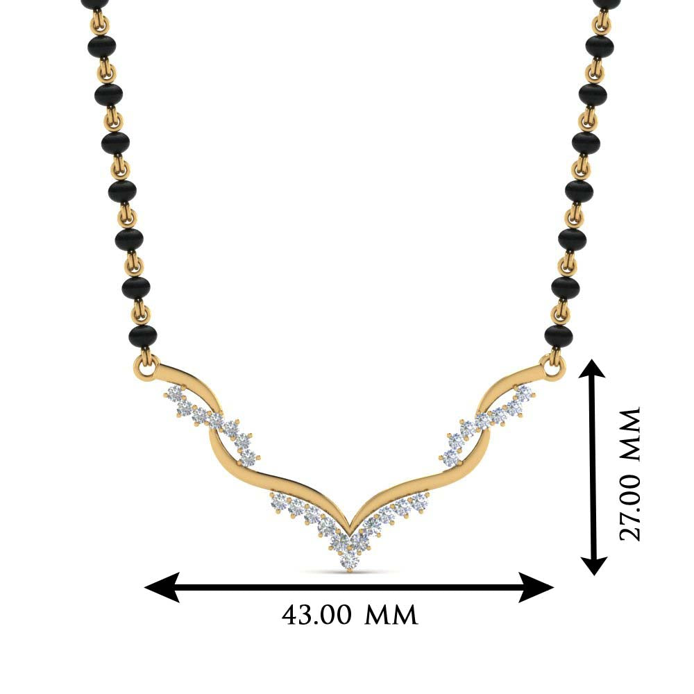 Twisted-Diamond-Necklace-Mangalsutra
