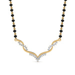 Load image into Gallery viewer, Twisted-Diamond-Necklace-Mangalsutra
