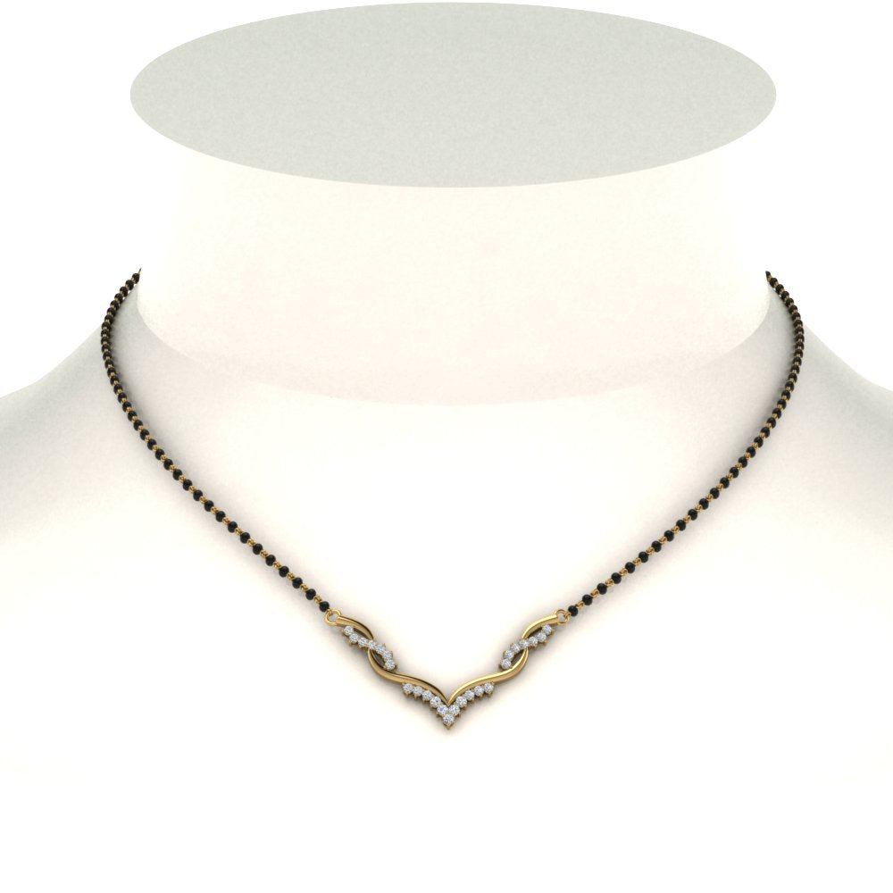 Twisted-Diamond-Necklace-Mangalsutra
