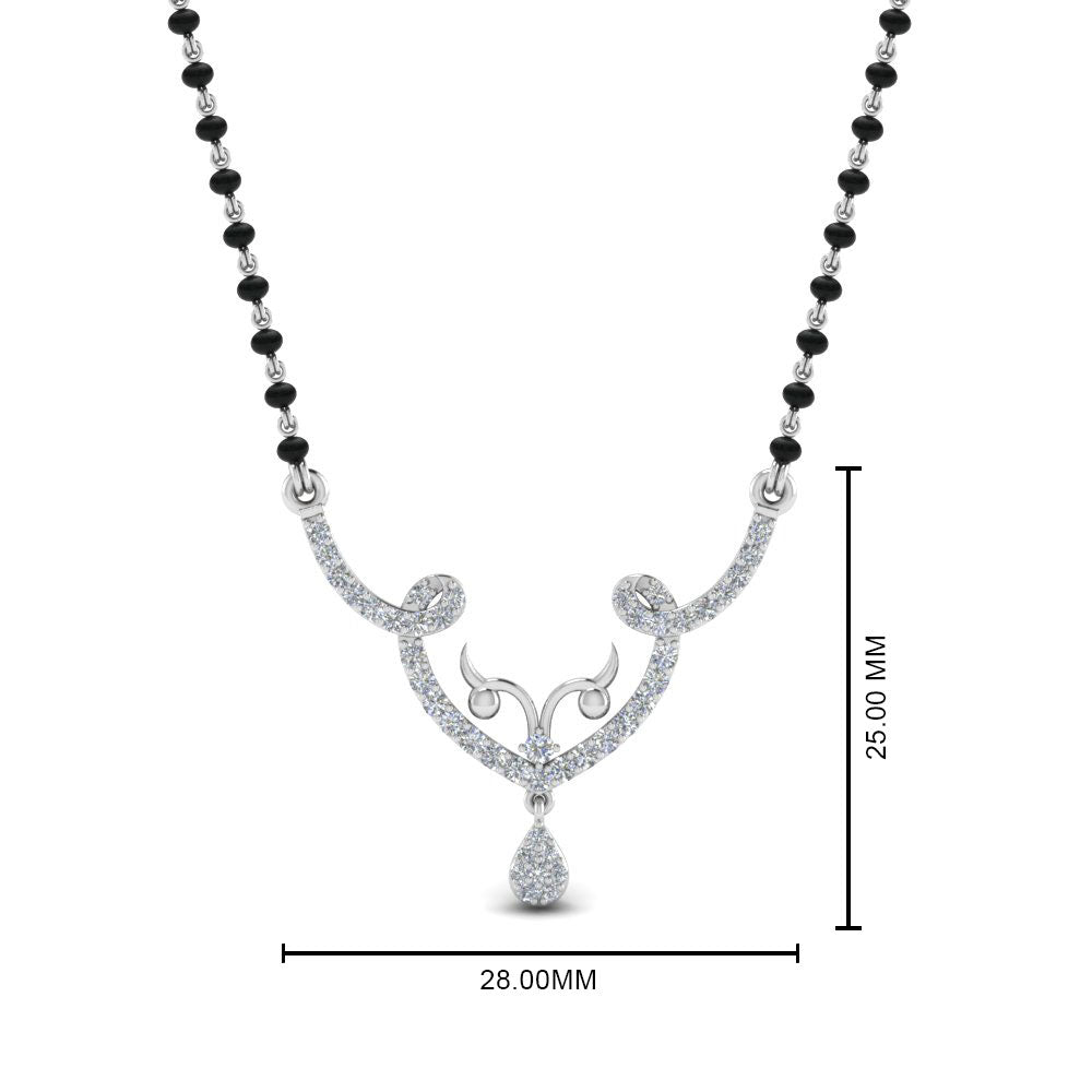Unique-Diamond-Mangalsutra-Pendant