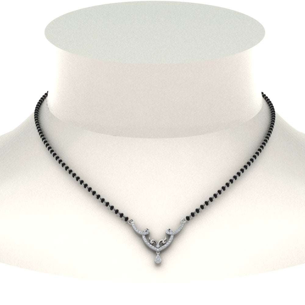 Unique-Diamond-Mangalsutra-Pendant