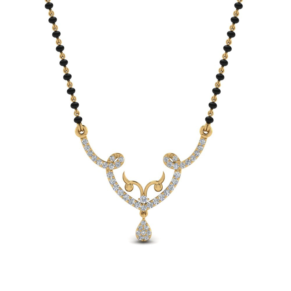 Unique-Diamond-Mangalsutra-Pendant