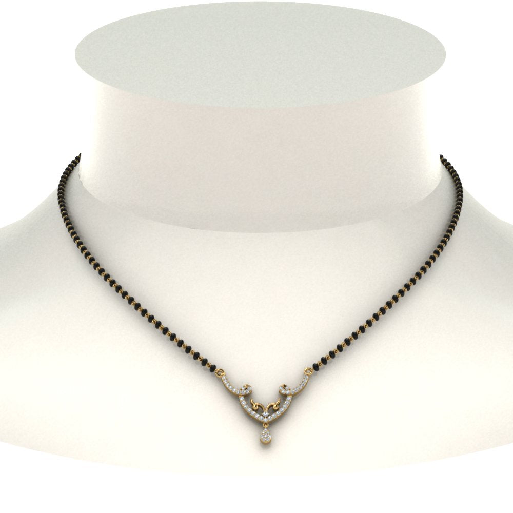 Unique-Diamond-Mangalsutra-Pendant