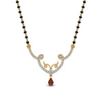 Load image into Gallery viewer, Unique-Diamond-Mangalsutra-Pendant-With-Ruby