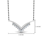 Load image into Gallery viewer, V-Design-Diamond-Mangalsutra