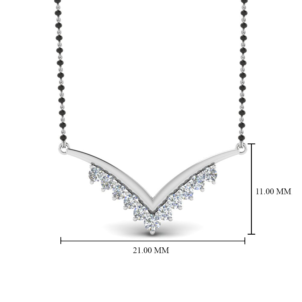 V online name mangalsutra